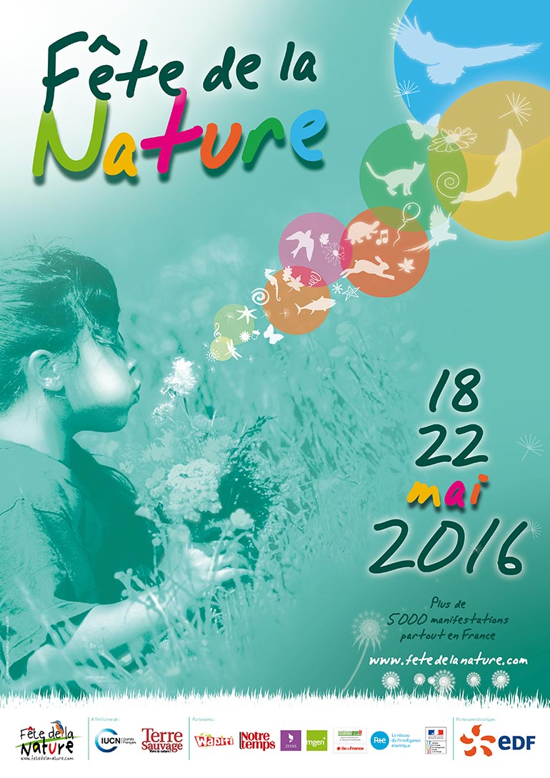 Fête De La Nature 2016 affiche © Christian LEROY D graphiste Bretagne Côtes-d’Armor Ploumilliau