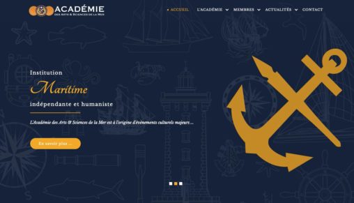 Academie des arts Sciences de la Mer site internet